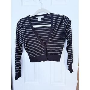 Maggy London silk and cotton blend petite shrug cardigan sweater Size medium